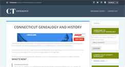 Desktop Screenshot of connecticutgenealogy.com